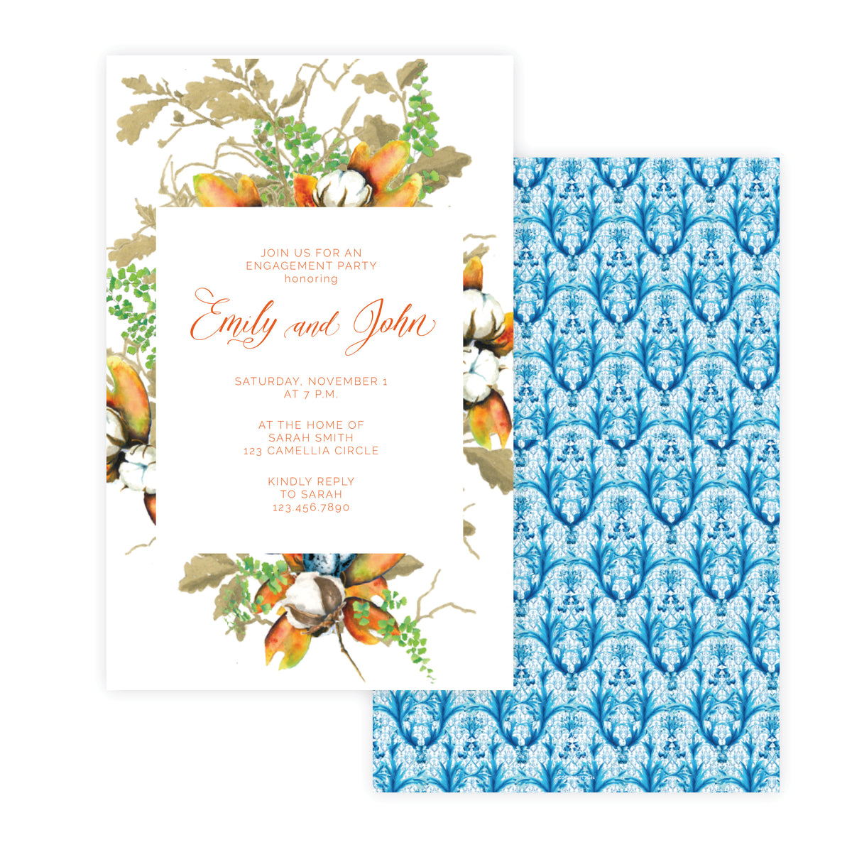 Sassafras Engagement Invitation – Kat McCall Papers